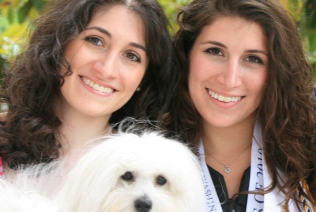 Emily and Victoria Riess with Sophie Coton