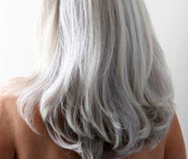 Beautiful grey hair