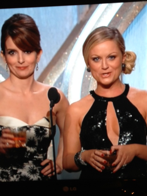 Tina Fey and Amy Poehler at the 2013 Golden Globes